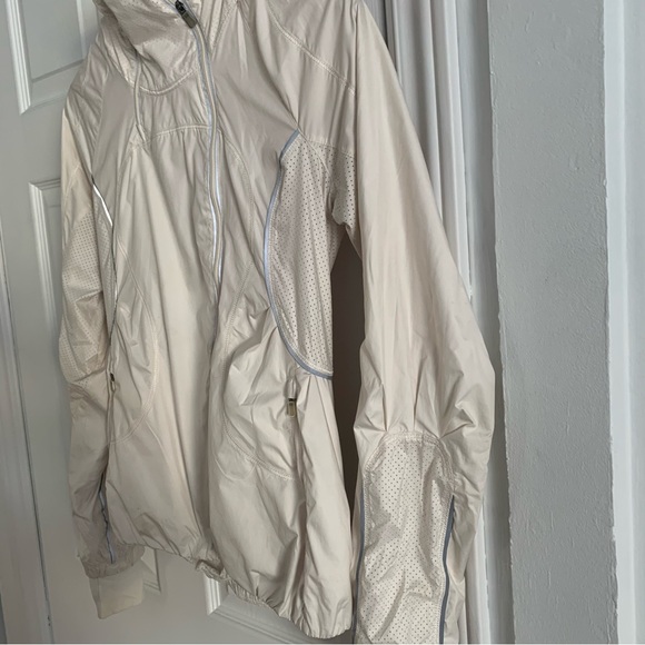 Lululemon White Zipper Reflective Track Jacket - Picture 6 of 16